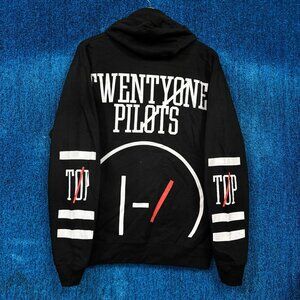 Twenty One Pilots Self Titled Graphic Hoodie Size Large